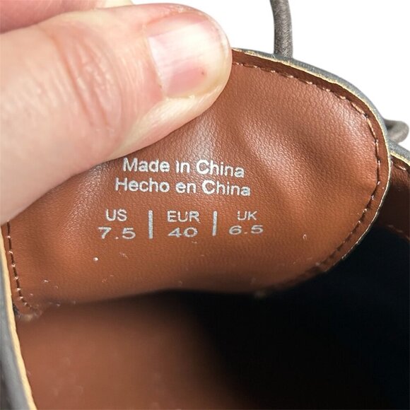 CALL IT SPRING Formal Dark Brown Greyish Oxford Lace Up Shoes US 7.5 - Picture 5 of 6